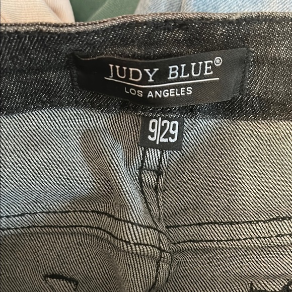 Judy Blue Black Wide Leg Button Fly Hi Waist Jeans Women’s Size 9/29 NWOT - Picture 13 of 14